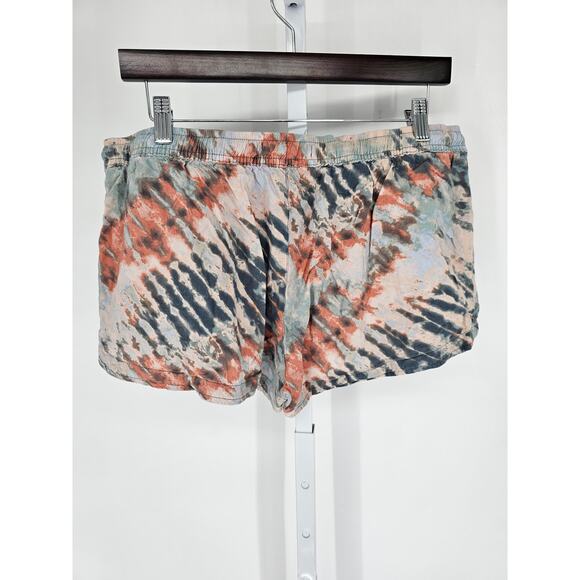 SO Juniors Sz L Low Rise Soft Shortie Sweatshorts Shorts Tie Dye - Picture 4 of 4